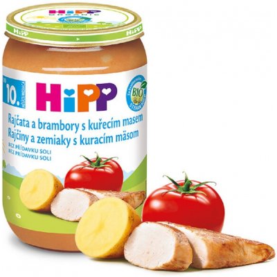 HiPP Bio Rajčata a brambory s kuřecím masem 220 g – Zboží Mobilmania