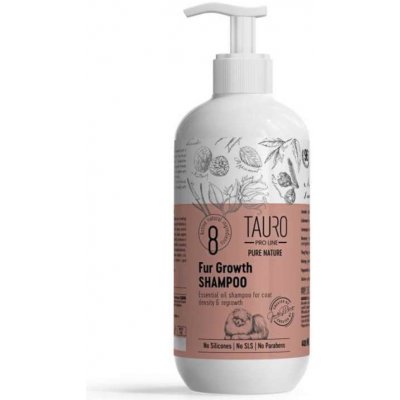 Tauro Pro Line Šampon TPL pure nature pro podporu růsti srsti psů a koček 400 ml – HobbyKompas.cz