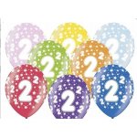 Balónek číslo 2 mix barev – Hledejceny.cz