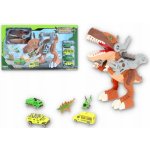 ISO 11666 Dinosauří autodráha a 2 auta – Zboží Dáma