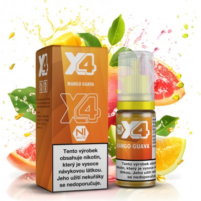X4 Bar Juice Mango Guava 10 ml 20 mg – Zbozi.Blesk.cz