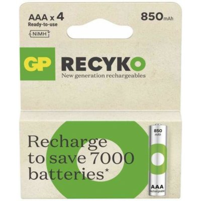 GP ReCyko AAA 850mAh 4ks 1032124081 – Zbozi.Blesk.cz