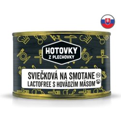 Hotovky z plechovky Svíčková na smetaně s hovězím masem bez lepku a mléka 400 g