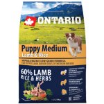 Ontario Puppy Medium Lamb & Rice 2,25 kg – Hledejceny.cz