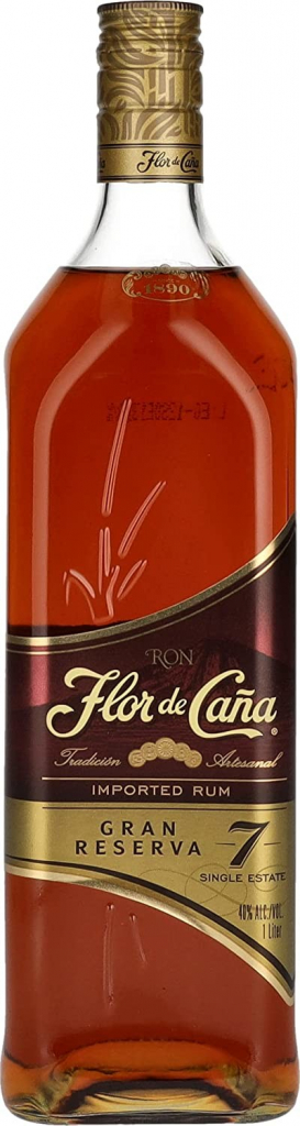 Flor de Cana 40% 7y 1 l (holá láhev)
