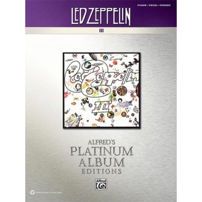 Led Zeppelin III Platinum Edition noty na klavír, zpěv, akordy – Zboží Mobilmania