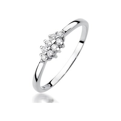 Nubis zlatý zásnubní prsten s diamanty W 427W – Zboží Mobilmania