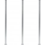 Plotové sloupky 3 ks hliník 185 cm