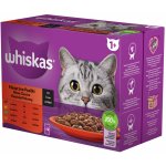 WHISKAS 1+ Adult Klasický výběr ve šťávě 12 x 85 g – Hledejceny.cz