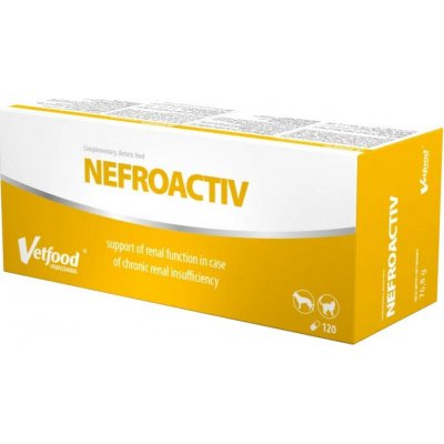 Vetfood Nefroactiv doplňky stravy pro psy a kočky 120 ks – Hledejceny.cz