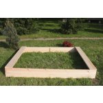 PiPi Dětské dřevěné pískoviště obdélník 140x180x20 cm – Zboží Dáma
