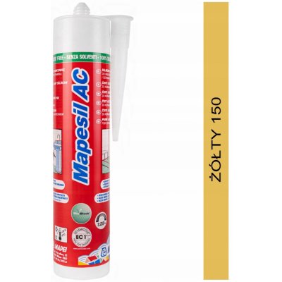 MAPEI Mapesil AC 150 silikonový tmel 310g žlutý – HobbyKompas.cz