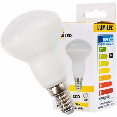 Lumiled LED žárovka LED E14 R50 6W = 60W 540lm 3000K Teplá bílá 120° – Zboží Mobilmania