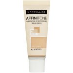 Maybelline Sjednocující make-up s HD pigmenty Affinitone Hydrating Tone-One-Tone Foundation 02 Light Porcelain 30 ml – Zbozi.Blesk.cz