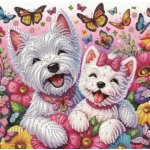 Norimpex Diamantové malování na plátně Veselí pejsci 23 x 30 cm – Hledejceny.cz