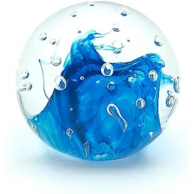 Skleněné těžítko - 5.čakra - paperweight – Zboží Dáma