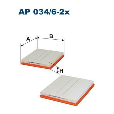 FILTRON vzduchový filtr AP 034/6-2x – Hledejceny.cz