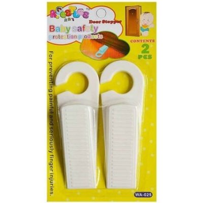 Zarážka dveří, klín gumový, bílý, 2ks – Zboží Dáma