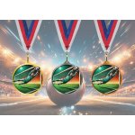 Akrylátová medaile Fotbal Zlatá – Sleviste.cz