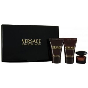 Versace Crystal Noir EDT 5 ml + tělové mléko 25 ml + sprchový gel 25 ml dárková sada