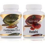 Golden Nature Cordyceps CS-4 100 kapslí + Reishi 100 kapslí – Hledejceny.cz
