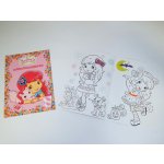 RAPPA Omalovánka A5 Strawberry Maluj podle barevných teček – Zboží Dáma