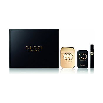 Gucci Guilty EDT 75 ml + sprchový gel 100 ml + EDT 7,4 ml dárková sada