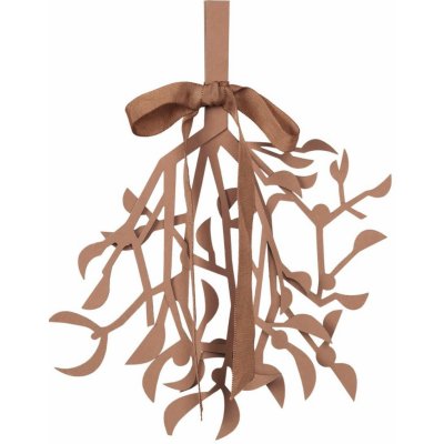 Závěsná vánoční dekorace Broste MISTLETOE hnědá – Hledejceny.cz