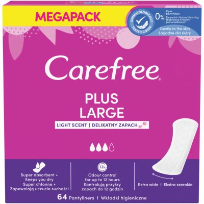 Carefree Plus Mega Large 64 ks – Zboží Mobilmania