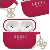 Pouzdro na sluchátka Guess AirPods Pro 2 cover Liquid Silicone Glitter Triangle Charm GUAP2LECG4M