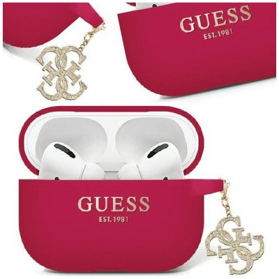Guess AirPods Pro 2 cover Liquid Silicone Glitter Triangle Charm GUAP2LECG4M – Zbozi.Blesk.cz