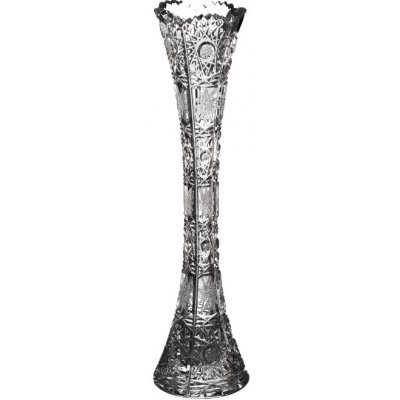 Bohemia Crystal broušená váza na květiny - Kost 80303/205 mm. Bohatý brus Klasik. – Hledejceny.cz