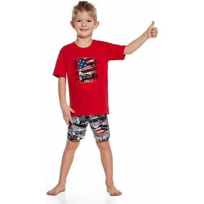 Cornette dětské pyžamo America Young and Kids červené