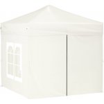 vidaXL 93501 Skládací party stan s bočními stěnami 2 x 2 m krémový – Zbozi.Blesk.cz