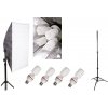 Softboxy Elementrix softbox set lampa 4x35W stativ