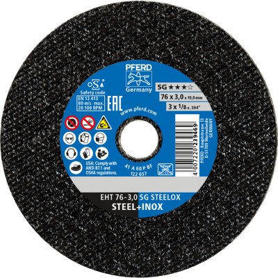 Pferd Řezný kotouč 76 x 3,0 x 10,0 mm 65508031 – Hledejceny.cz