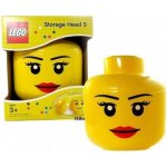 LEGO® 40321725 Room Copenhagen Storage Head 23,8 x 23,8 x 27,2 cm Girl Úložná hlava dívka – Zboží Mobilmania