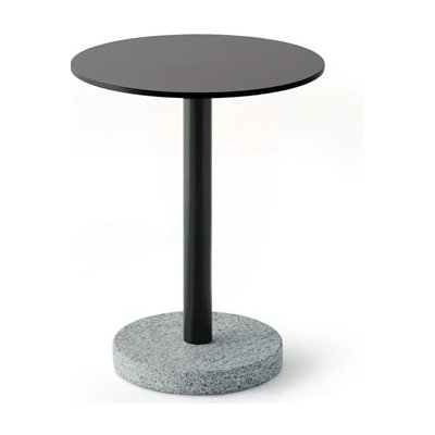 Roda Kovový odkládací/boční stolek Bernardo, Roda, kulatý 45x54 cm, nerezový rám lakováno, HPL deska šedá (grey) – Hledejceny.cz