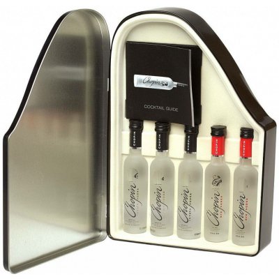 Chopin Collection Piano degustační sada vodky 40% 5 x 0,05 l (kazeta) – Hledejceny.cz