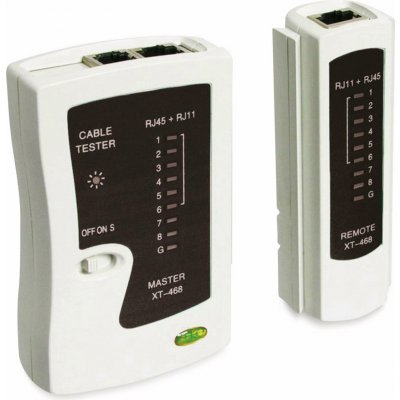 Kabelový tester RJ11, RJ12, RJ45, LED kontrola (NBNN001T00) – Zboží Dáma