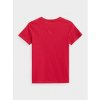 Dětské tričko 4F T-Shirt 4FJAW23TTSHM0795 Červená Regular Fit 152