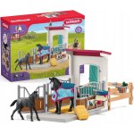 Schleich 42437 Box pro koně s Tori a Princess – Zboží Dáma