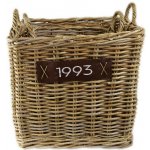 |Ego Dekor Indonesian Ratan Koš na dřevo na kolečkách 52 x 55 x 50 cm 40 x 38 cm 2 ks – Zbozi.Blesk.cz