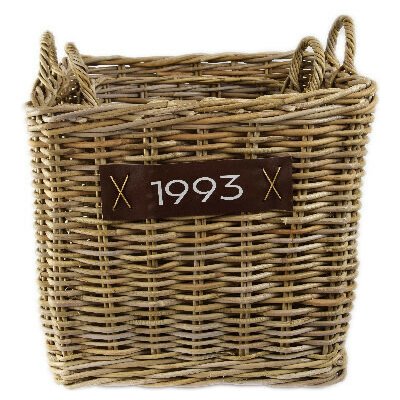 |Ego Dekor Indonesian Ratan Koš na dřevo na kolečkách 52 x 55 x 50 cm 40 x 38 cm 2 ks – Zbozi.Blesk.cz