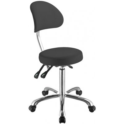 Weelko kosmetický taburet 1025B comfort židle šedá – Zboží Dáma