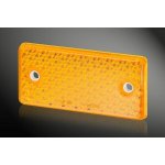 Odrazka obdélníková 90x40mm s dírami oranžová | Zboží Auto