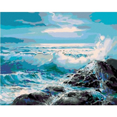 Zuty Malování podle čísel ROZBOUŘENÉ MOŘE – Hledejceny.cz