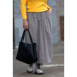 Italy fashion manšestrová sukně MALORY černá – Zboží Dáma