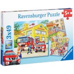 Ravensburger Záchranáři 3 x 49 dílků – Zbozi.Blesk.cz