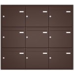 Sestava 9 luxusních schránek Max Knobloch - UP110 Barva: Hnědá – Hledejceny.cz